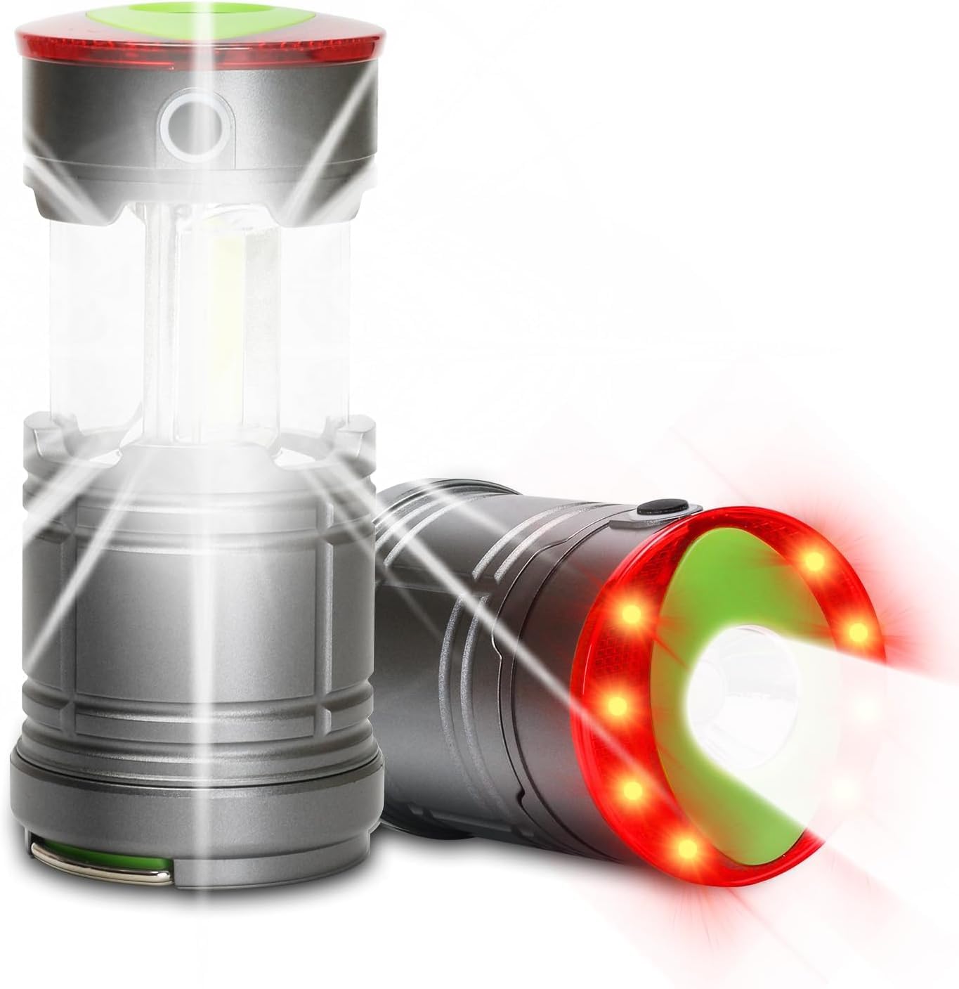 61D92NM4dJL._AC_SL1407_.jpg Collapsible LED Camping Lantern, Portable Lightweight Waterproof LED Flashlight, 4 Light Modes, Survival Kits for Indoor Outdoor Home Emergency Power Outages Hiking Hurricane, 2 Pack, Medium - Image 1