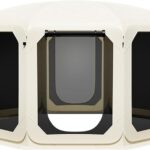 Pop Up Screen Tent for Family Camping, 10x10ft Instant Portable Canopy Screen House with Carry Bag, Windproof Sandbags & Stakes, Outdoor Mesh Shelter for Patio Beach Picnic Party Backyard