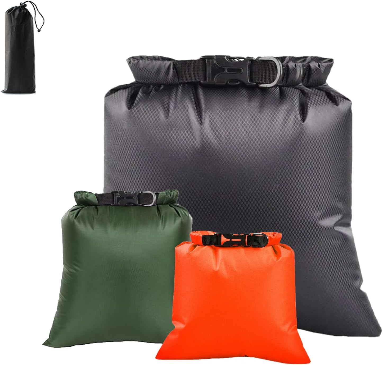 61t2zAfPrHL._AC_SL1500_.jpg 3PCS Waterproof Dry Bags, Lightweight Dry Bags For Kayaking Waterproof, Outdoor Stuff Sack For Hiking Rafting Boating Camping 2.5L, 3L, 8L - Image 1