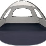 Beach Tent Anti-UV Portable Sun Shade Shelter for 3/4/6/8 Person, Extendable Floor with 3 Ventilating Mesh Windows Plus Carrying Bag, Stakes and Guy Lines