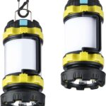 2 Pack Camping Lantern, Outdoor LED Camping Light, Rechargeable Flashlights with 1000LM, 6 Modes, IPX5 Waterproof Portable Emergency Camp Light for Hurricane Survival - Green