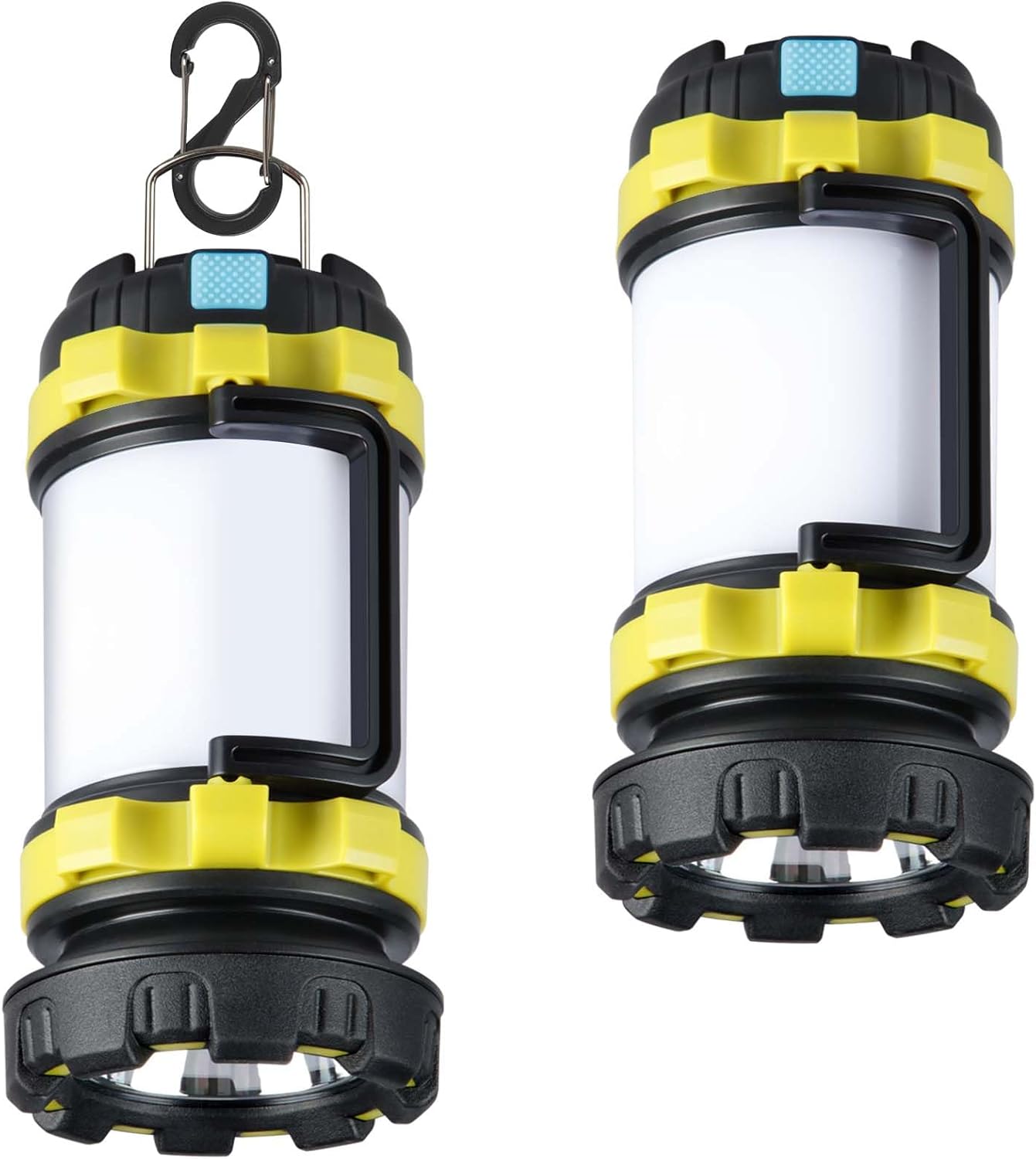 61w01GK0AGL._AC_SL1500_.jpg 2 Pack Camping Lantern, Outdoor LED Camping Light, Rechargeable Flashlights with 1000LM, 6 Modes, IPX5 Waterproof Portable Emergency Camp Light for Hurricane Survival - Green - Image 1