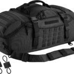 65L Large Duffle Bag, 3-in-1 Tactical Backpack  Pack for Sports, Gym, Outdoor, Black