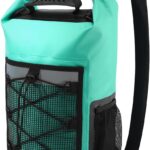 Dry Bag, 25L Waterproof Backpack, Dry Bags Kayak for Women Men, Roll Top Outdoor Travel Bag for Boating, Kayaking, Fishing, Hiking, Rafting(Lake Blue)