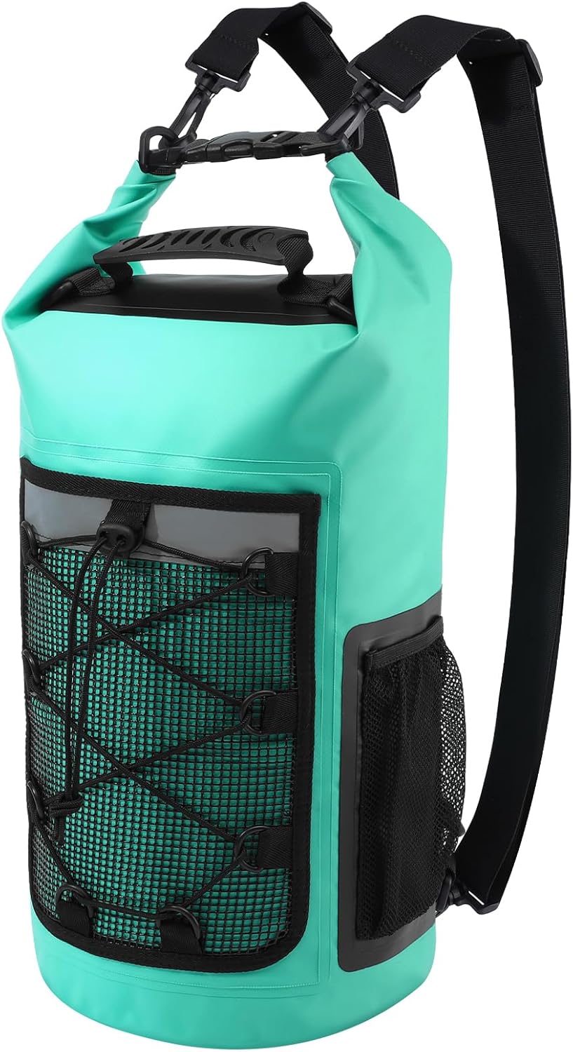 71e9eWFVjyL._AC_SL1500_.jpg Dry Bag, 25L Waterproof Backpack, Dry Bags Kayak for Women Men, Roll Top Outdoor Travel Bag for Boating, Kayaking, Fishing, Hiking, Rafting(Lake Blue) - Image 1