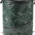29.5-Gallon Pop Up Outdoor Garbage Can - Collapsible Trash Can for Parties, Yard Waste, or Laundry - Camping Accessories by